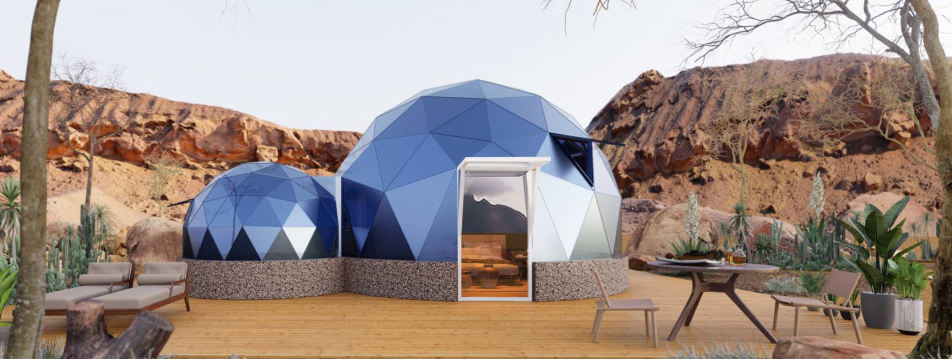 桑日县球形智能光伏玻璃星空房